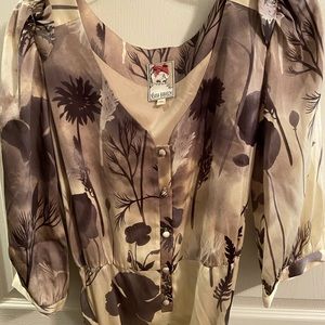 Yoana Baraschi Silk Short Dress